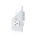 White 2Gang Socket