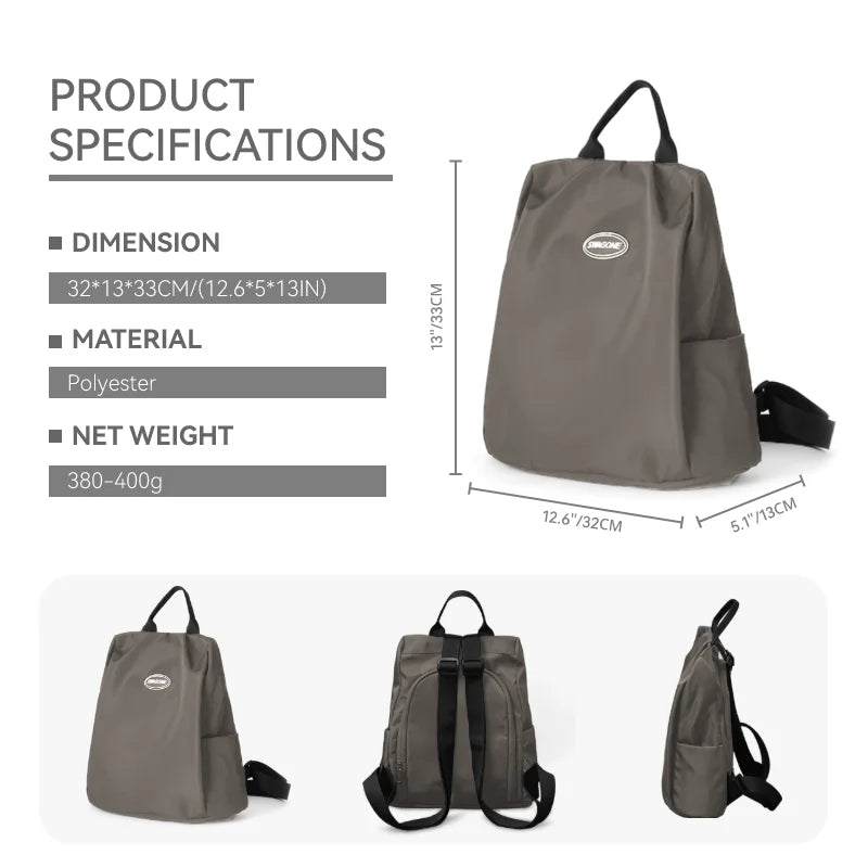High-Quality Nylon Anti-Theft Fashion Backpack – Luxury Designer Travel & School Bag
