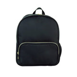 Customizable Black Nylon Backpack – Travel & School Book Bag for Crafts, DIY & Everyday Use
