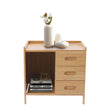 3-Tier Bamboo Bedside Table – Natural Nightstand Organizer & Storage Box for Bedroom, Living Room or Office