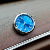 Fashionable car watch – glow-in-the-dark luminous mini dashboard clock with night light, stick-on design for vehicle accessories