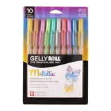 0 Colors Gelly Roll Pen Set – Dark Metallic Gel Pens, Waterproof, Bleedproof & Fade-Resistant Medium Point for Doodling, Coloring & Crafts