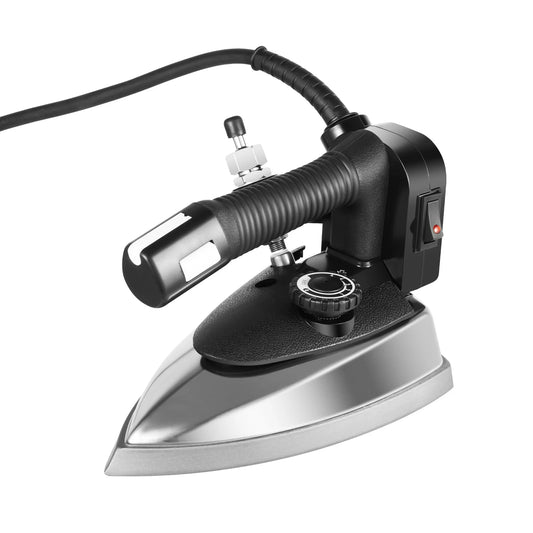110V 1200W Gravity-Feed Industrial Steam Iron – Heavy-Duty Electric Iron for Professional Garment Pressing