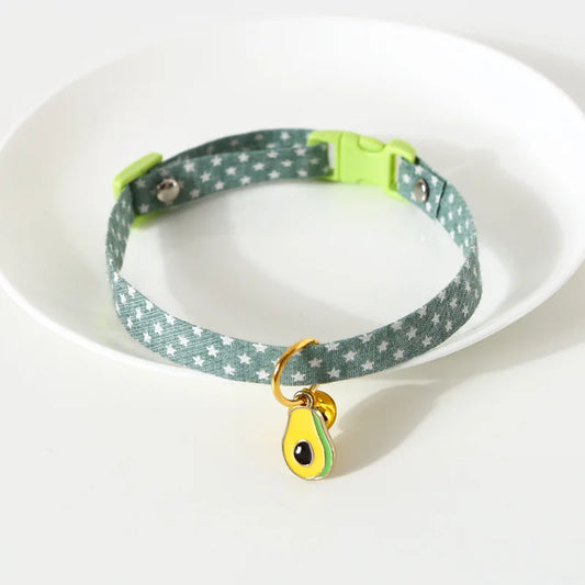 Adjustable Kitten Safety Collar with Breakaway Buckle – Cute Pendant Necklace for Cats & Puppies, Comfortable & Stylish