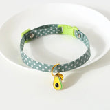 Adjustable Kitten Safety Collar with Breakaway Buckle – Cute Pendant Necklace for Cats & Puppies, Comfortable & Stylish