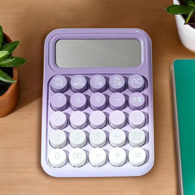Mechanical-Style Desktop Calculator – Large Display & Typewriter Big Buttons