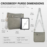 Women’s Hobo Crossbody Bag – 7-Pocket Shoulder Purse with Adjustable Guitar Strap | Modern Chic Handbag for Everyday Elegance