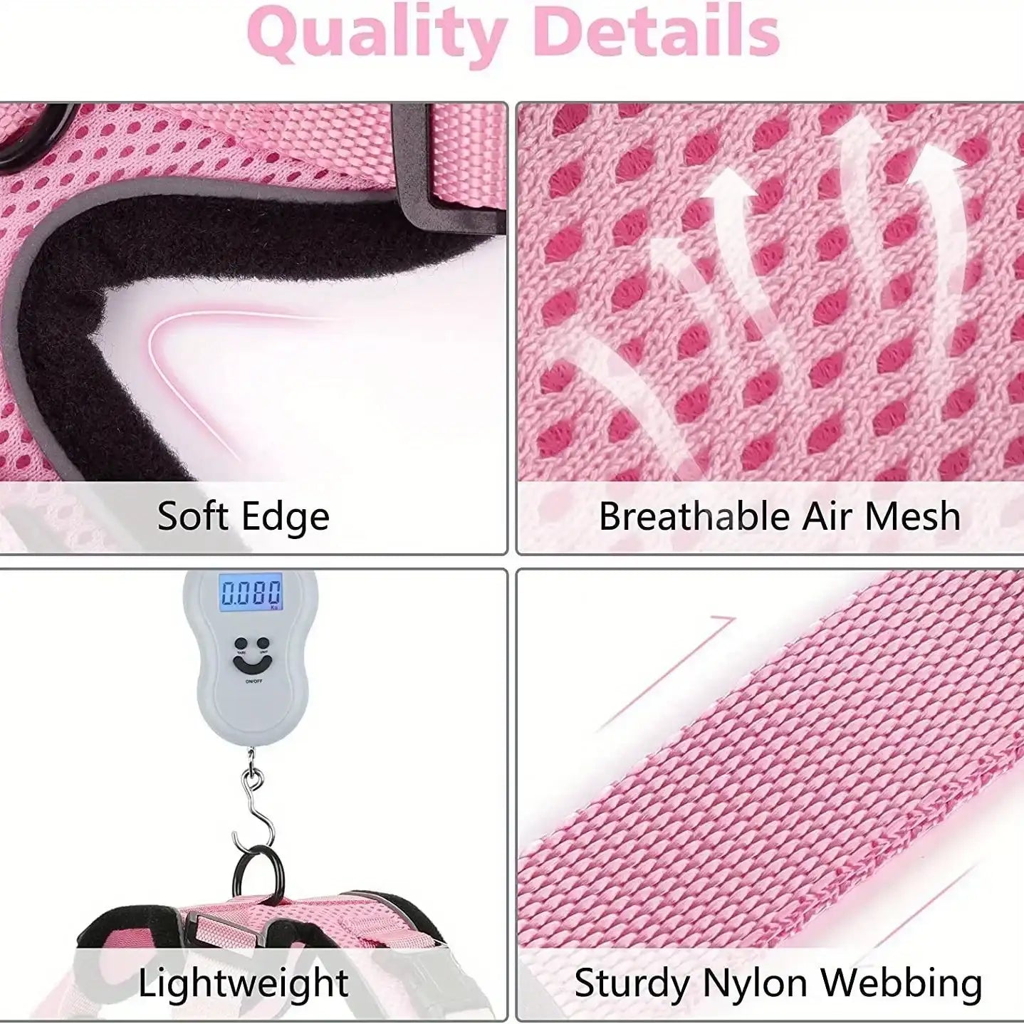 “Non-Slip Cat Leash with Adjustable Vest Harness – Comfortable Chest Carrier for Safe Outdoor Walks”