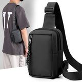 Men’s Canvas Chest Bag – Small Fashion Crossbody Sling Shoulder Bag for Phone, Travel & Daily Use