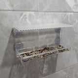 Clear Acrylic Window Bird Feeder – Outdoor Hanging Bird House with Strong Suction Cups, Weatherproof Garden Feeder