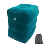 Inflatable PVC kids travel footrest pillow – airplane, car & bus sleeping cushion for comfort & support