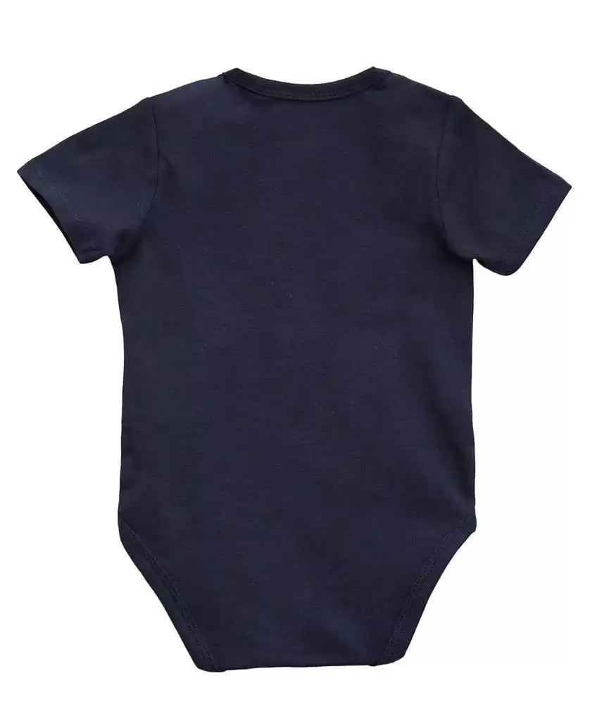 GUESS Baby Boys’ 5-Piece Outfit Set – Bodysuits, Shorts, Bib & Socks with Stylish Logo Design for Infants & Toddlers