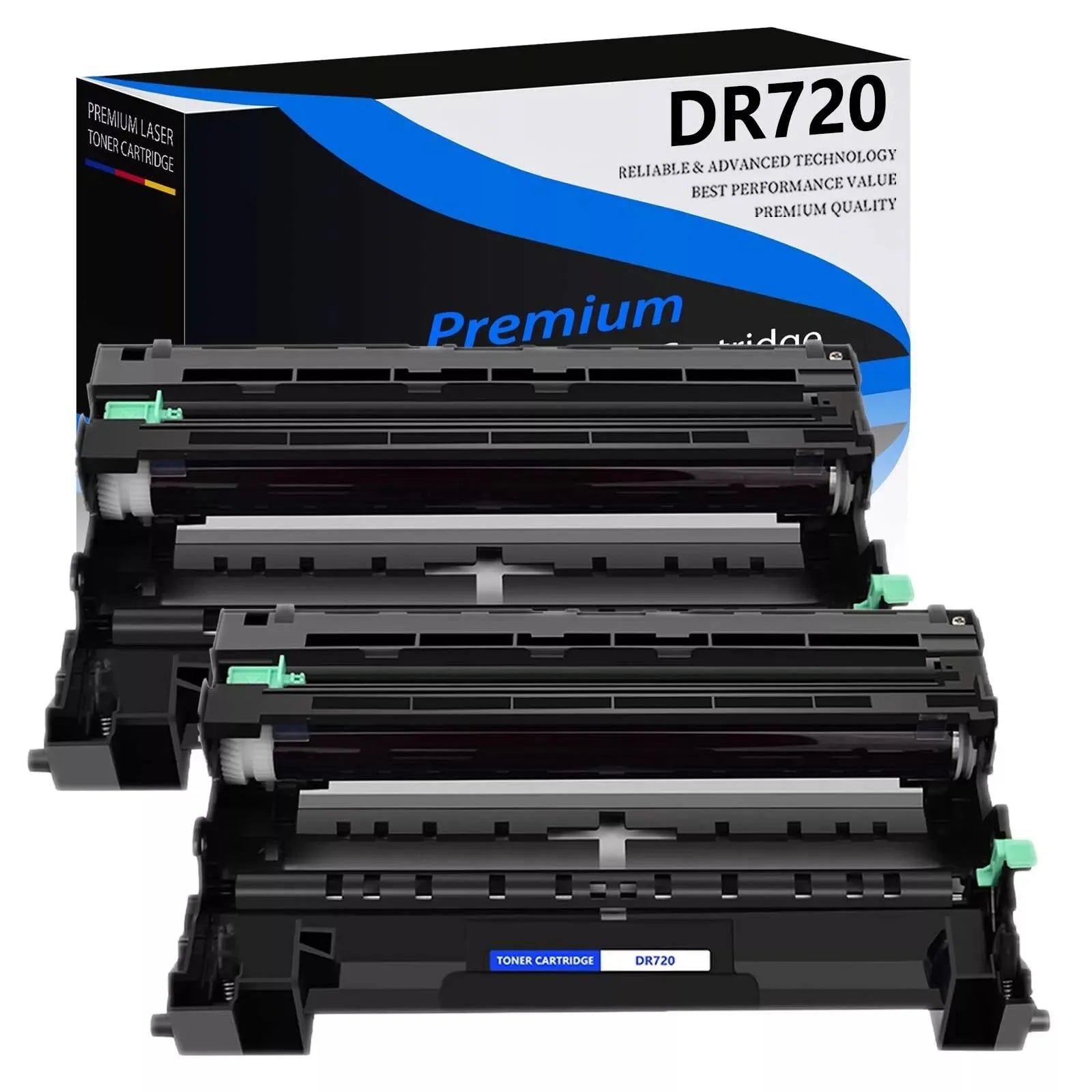 High-Yield Brother TN-750 Black Toner (8,000 Pages) + DR-720 Drum Unit (30,000 Pages) Combo