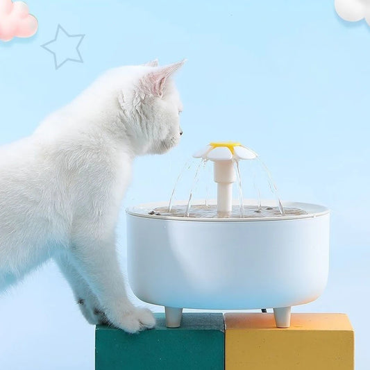 1200ml Automatic Cat Water Fountain – USB Electric Silent Pet Drinking Bowl with Filter