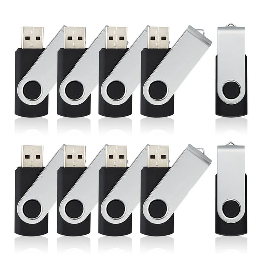KOOTION 10-Pack U305 USB Flash Drives – High-Speed Pen Drives 32GB/16GB/8GB/1GB Memory Sticks for Data Storage & Transfer