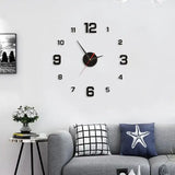 Silent DIY Wall Clock – Creative Night-Light Wall Decoration for Living Room & Bedroom