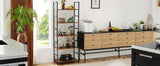 JHK 5 Tier Bookcase Bookshelf Modern Book Case For Books Corner Storage Organizer for Bedroom Home Office Kitchen Living Room - PulinGO