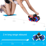 SpringBack Ab & Push-Up Roller Set – Quiet Core & Upper-Body Training Wheels (Blue) 🎯
