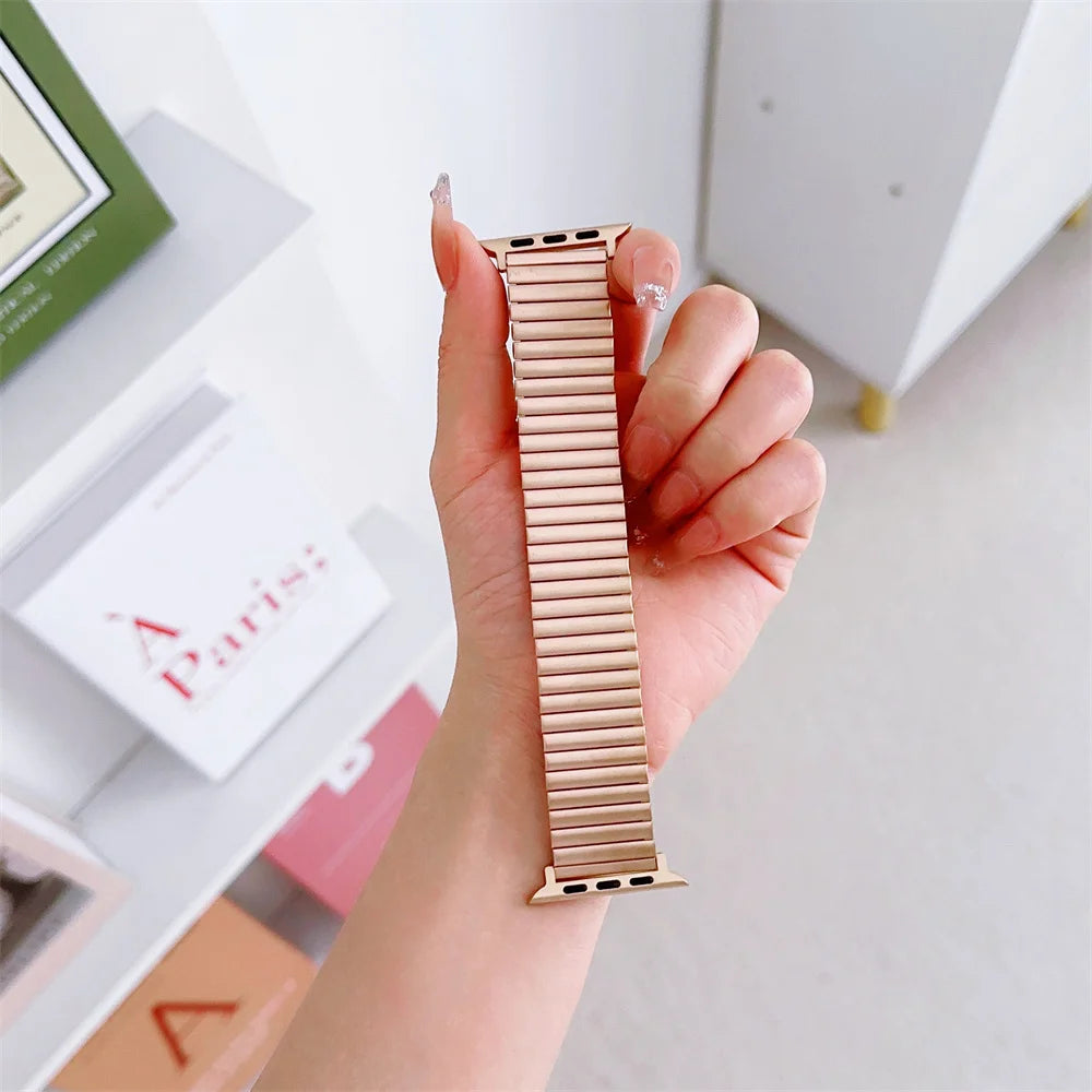 Metal Bohemia Apple Watch Strap – Solo Loop Elastic Bracelet Band for Ultra, SE & Series 3–8 (38/40/41/42/44/45/49mm)