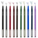 Le Pen Felt Tip Pens Set – 10 Count Medium Point, Water-Based Quick-Dry Ink, Smudge-Resistant for Journals, Notes & Art