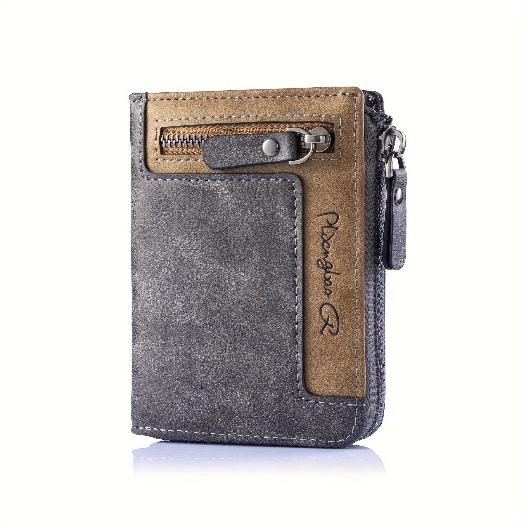 Premium Retro Short Wallet for Men – Stylish PU Leather Zipper Wallet with Multi-Function Design & Durable Craftsmanship
