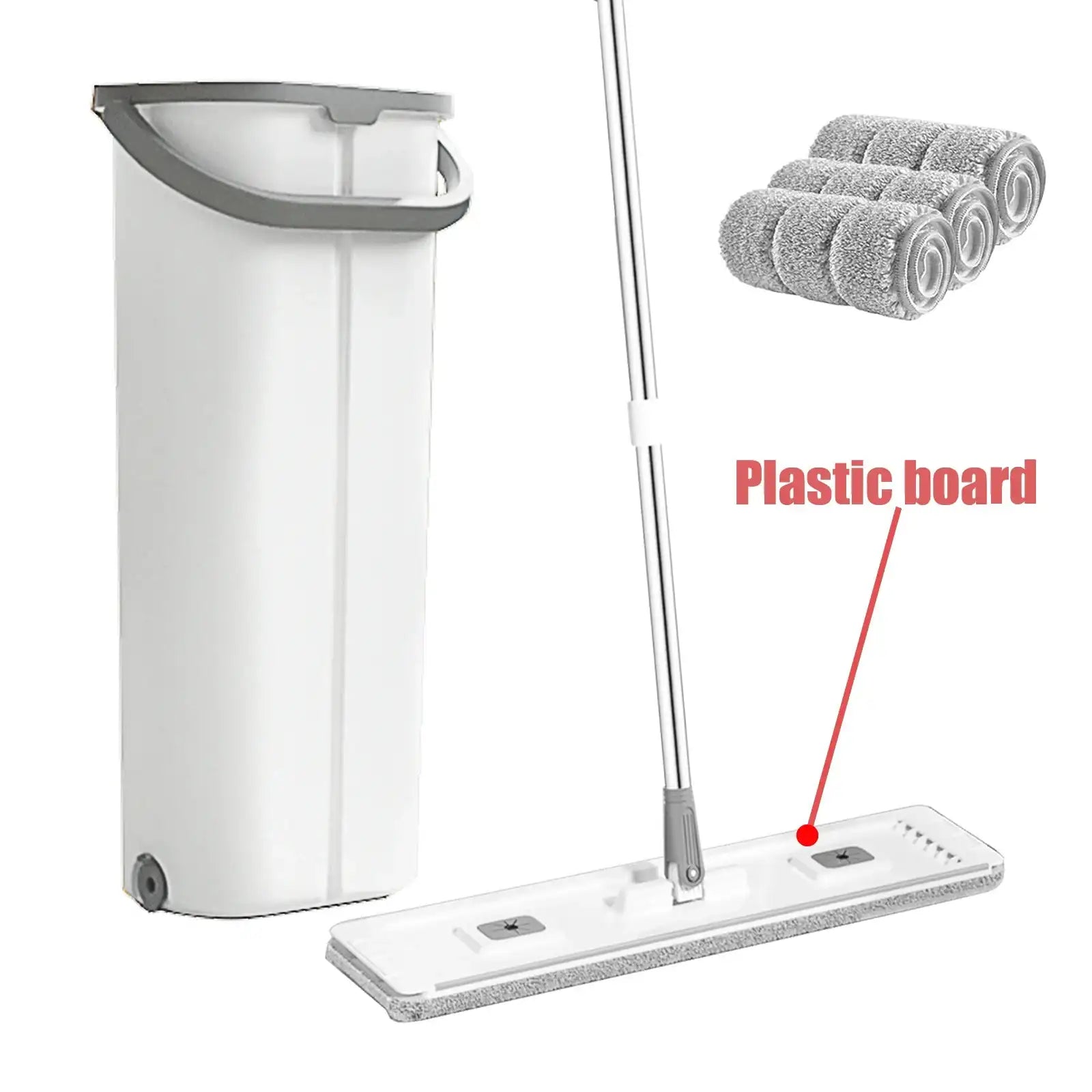 Dual-Compartment Floor Washing Mop & Bucket Set – Hands-Free Lazy Clean System