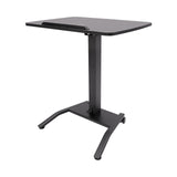 🖥️ Movable Stand-Up Computer Workstation – 25"x17" Desktop with Lockable Wheels & 246 lbs Capacity