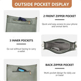 Women’s Hobo Crossbody Bag – 7-Pocket Shoulder Purse with Adjustable Guitar Strap | Modern Chic Handbag for Everyday Elegance