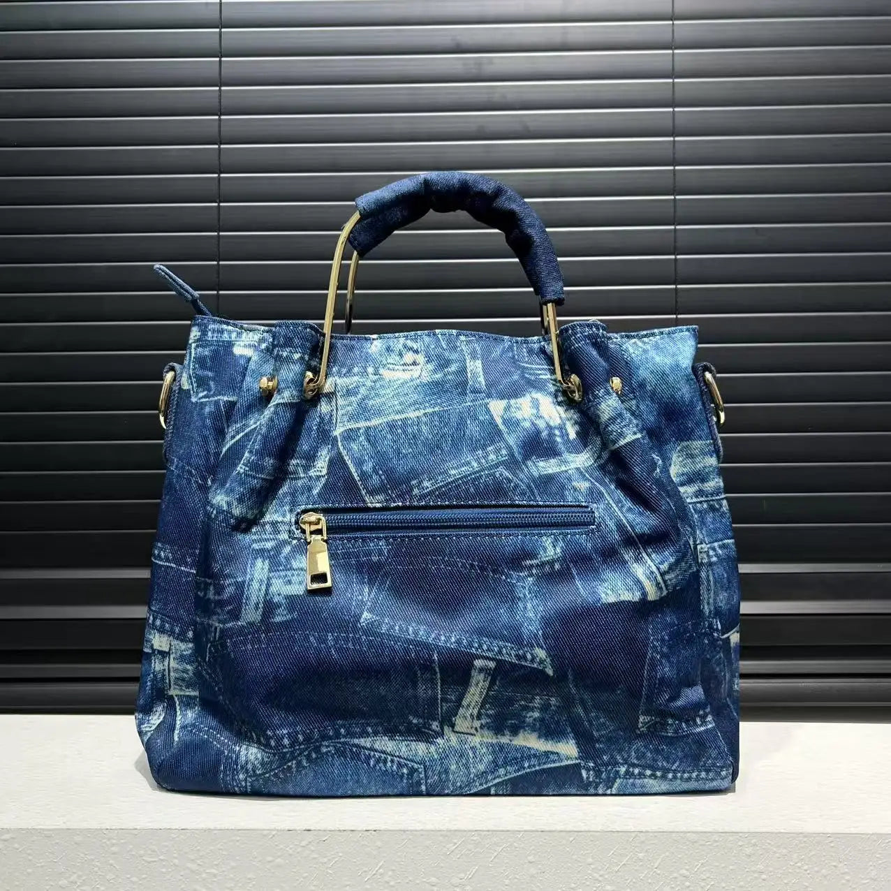 2-Piece Women’s Inlaid Elegant Shoulder Bag Set – Personalized Y2K Digital Print Street Style