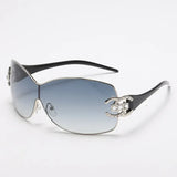 Y2K Retro Women’s Sunglasses – Integrated Surround Designer Eyewear with UV400 Protection, Fashion Statement Shades
