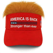 Zadin “Official President Donald T.” Hair-Visor Patriotic Adjustable Cap – Unisex