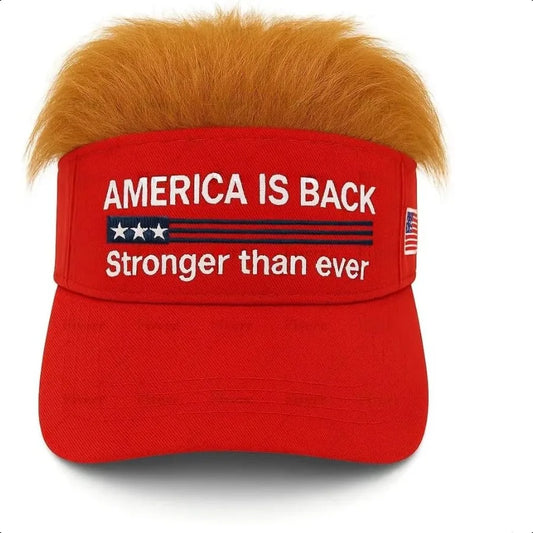 Zadin “Official President Donald T.” Hair-Visor Patriotic Adjustable Cap – Unisex