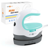 HTVRONT Mini Heat Press – 2nd Gen Portable Iron for Clothes & Bags