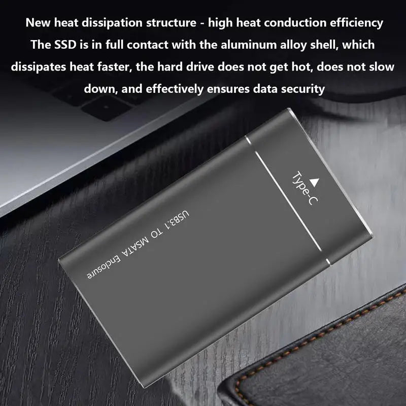 Portable External HDD – 500GB USB Hard Drive, High-Speed Data Storage Expansion for Laptops & Desktops, Black