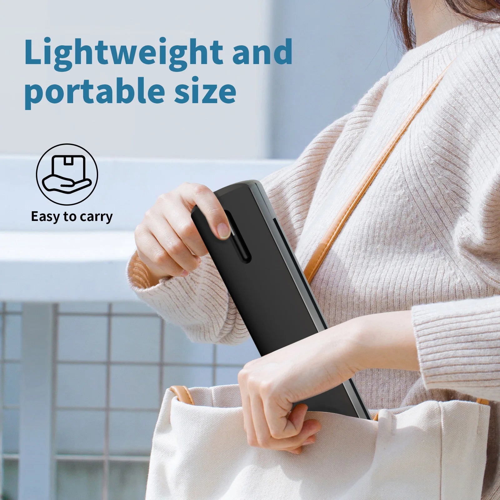 Inkless Portable A4 Travel Thermal Printer – HD-C80, 300 DPI, Wireless, High-Definition Prints