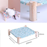Raised Cat Hammock Bed – Removable & Washable Soft Mattress, Stable Indoor/Outdoor Pet Trampoline for Cats & Dogs