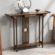 Chinese Style Hall Console Table – Solid Wood Entryway Accent Table with Drawer & Storage Shelf 🪵🏠