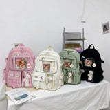 Cute Kawaii Large-Capacity Nylon Student Rucksack – Japanese Style Backpack for Teen Girls