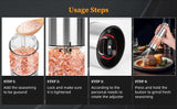 Electric Salt & Pepper Grinder Set – USB Rechargeable with LED Light & Adjustable Grind - PulinGO