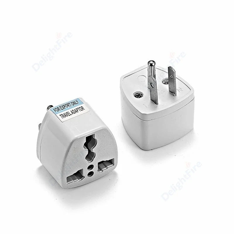US to EU Plug Adapter – Universal Travel Power Converter for Korea, Europe, America, China, Canada, UK & AU