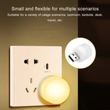 USB Mini LED Night Light – Small Round Plug Lamp for Power Bank & Laptop, Portable Reading Light with Eye Protection