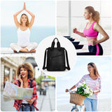 Composite Nylon Outdoor Backpack – Lightweight Reflective Bundle-Pocket Daypack | Black Travel & Hiking Bag