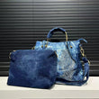 Stylish 2-Piece “Spicy Girl” Inlaid Shoulder Bag Set – Personalized Y2K Street-Style Handbags