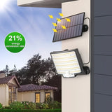 Solar Outdoor Motion Sensor Light with Remote – LED Floodlight | Waterproof Security Light for Patio, Garage, Porch & Yard
