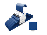 Blue Durable Plastic Clothing Hangers – 18 Pack Slim Space-Saving Set