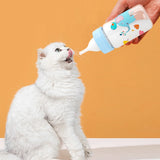 Small Pet Feeding Bottle – 60ml / 125ml Cute Nursing Bottle for Newborn Kittens & Puppies (PP Cartoon Design)