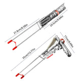 Stainless Steel Automatic Fishing Rod Holder – Spring Loaded Stand Bracket for All Rods 35×17cm 🎣✨