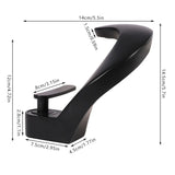 Modern Arc-Shaped Single-Handle Faucet – Matte Black Finish for Bathroom & Kitchen Sink