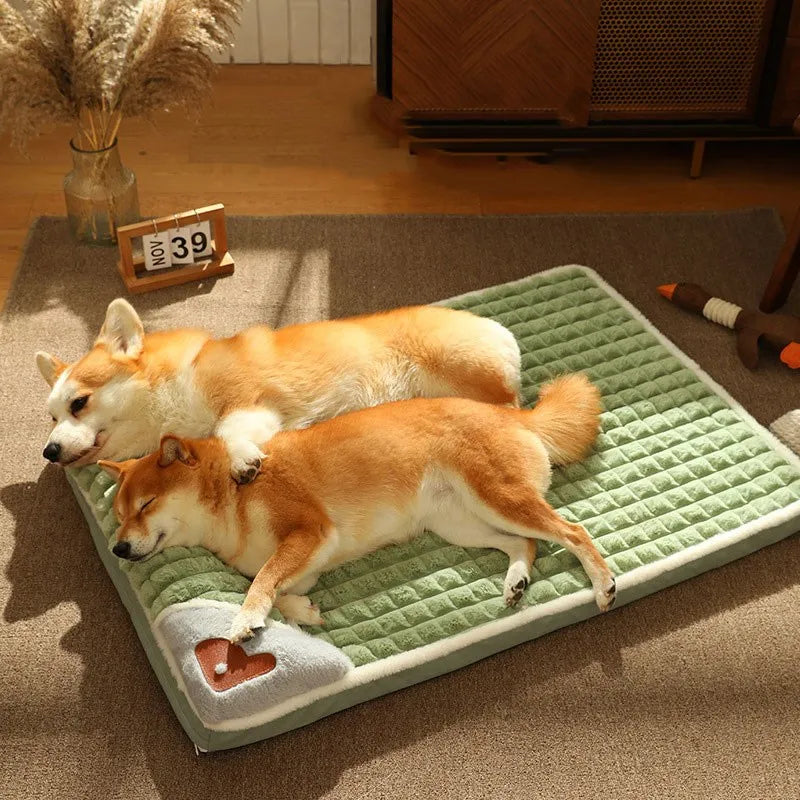 Pet Dog Bed Mat & Detachable Indoor Dog House – Cervical Spine Protection for Small, Medium & Large Dogs