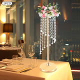 2PCS Large Gold Flower Vases – 70cm Tall Wedding Centerpieces for Table, Desk & Elegant Home Décor